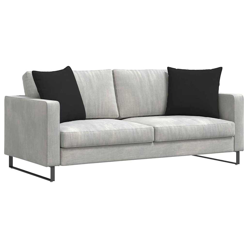 VidaXL Sofa Kussens 2 pcs Zwart 50 x 50 cm Stof