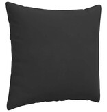 VidaXL Sofa Kussens 2 pcs Zwart 50 x 50 cm Stof