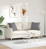 VidaXL Sofa Kussens 2 pcs Donkergrijs 50 x 50 cm Stof