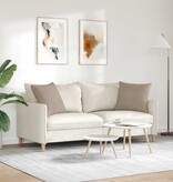 VidaXL Sofa Kussens 2 pcs Taupe 50 x 50 cm Stof