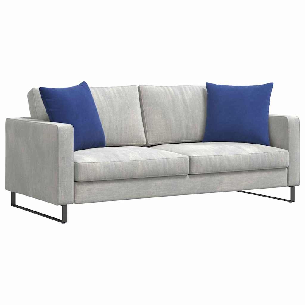 VidaXL Sofa Kussens 2 pcs Politieblauw 50 x 50 cm Katoen Stof