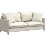 VidaXL Sofa Kussens 2 pcs Crème 50 x 50 cm Katoen Stof