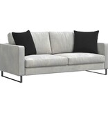 VidaXL Sofa Kussens 2 pcs Zwart 50 x 50 cm Katoen Stof