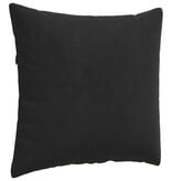 VidaXL Sofa Kussens 2 pcs Zwart 50 x 50 cm Katoen Stof