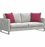 VidaXL Sofa Kussens 2 pcs Wijnrood 50 x 50 cm Katoen Stof