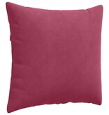 VidaXL Sofa Kussens 2 pcs Wijnrood 50 x 50 cm Katoen Stof