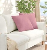 VidaXL Sofa Kussens 2 pcs Roze 50 x 50 cm Katoen Stof