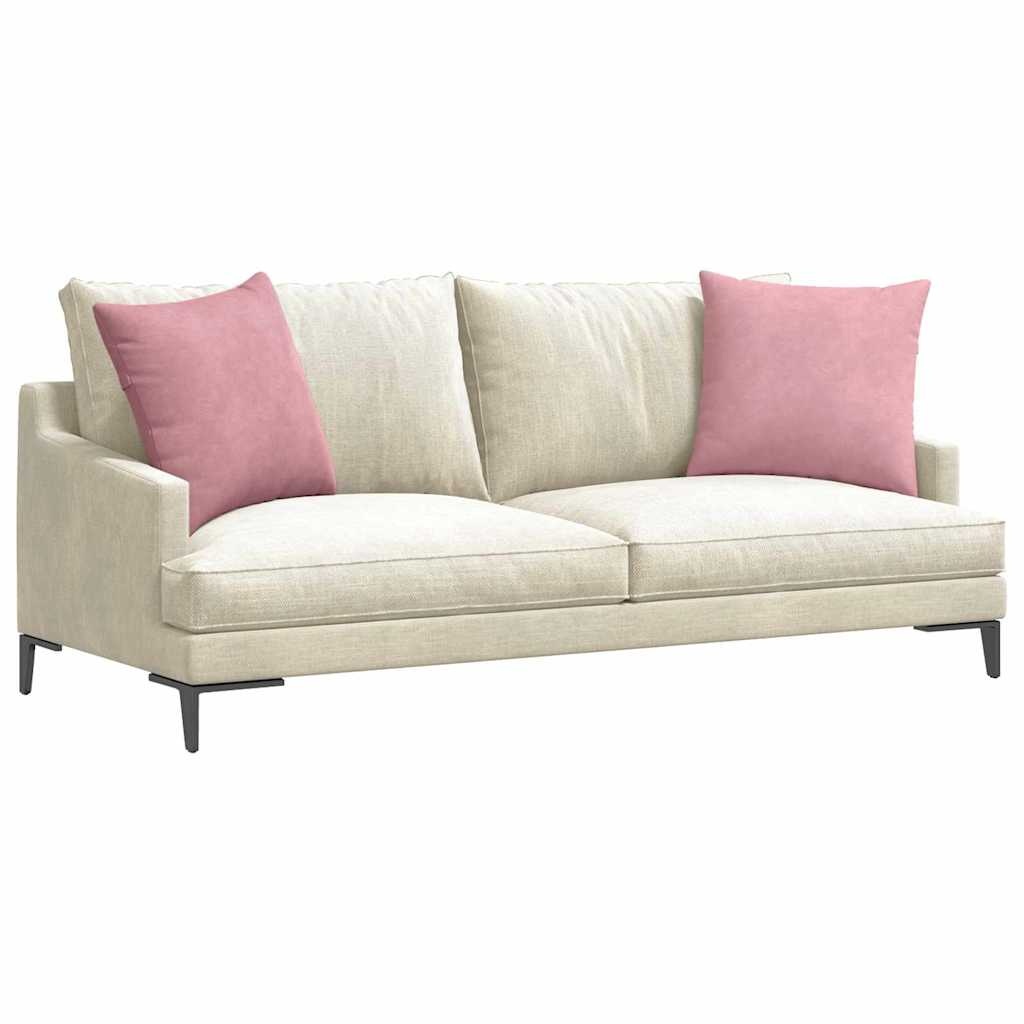 VidaXL Sofa Kussens 2 pcs Roze 50 x 50 cm Katoen Stof