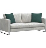VidaXL Sofa Kussens 2 pcs Donkergroen 50 x 50 cm Katoen Stof