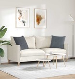 VidaXL Sofa Kussens 2 pcs Donkergrijs 50 x 50 cm Katoen Stof