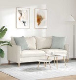 VidaXL Sofa Kussens 2 pcs Lichtgrijs 50 x 50 cm Katoen Stof