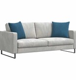 VidaXL Sofa Kussens 2 pcs Blauw 50 x 50 cm Katoen Stof