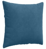 VidaXL Sofa Kussens 2 pcs Blauw 50 x 50 cm Katoen Stof