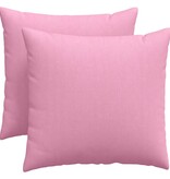 VidaXL Sofa Kussens 2 pcs Roze 50 x 50 cm Stof