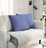 VidaXL Sofa Kussens 2 pcs Blauw 50 x 50 cm Stof