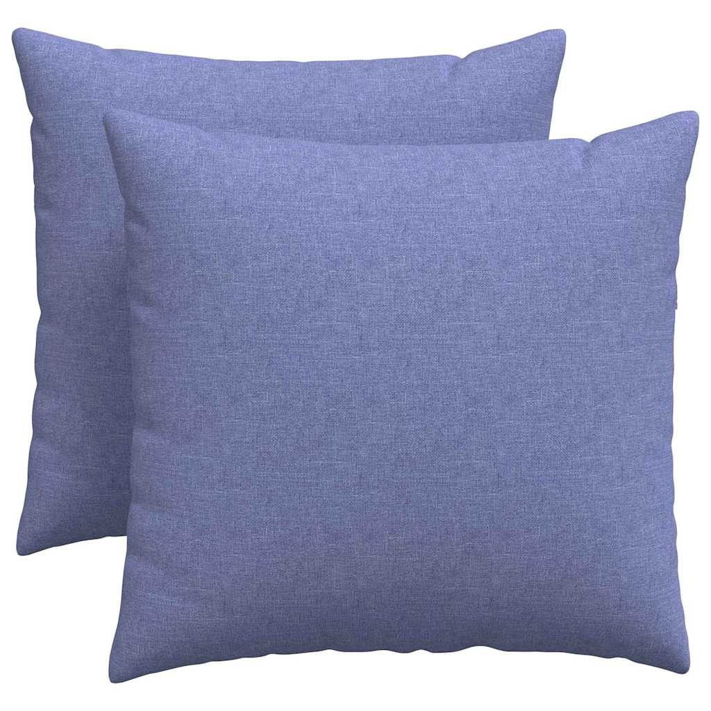 VidaXL Sofa Kussens 2 pcs Blauw 50 x 50 cm Stof