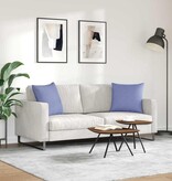 VidaXL Sofa Kussens 2 pcs Blauw 50 x 50 cm Stof