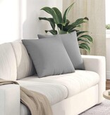 VidaXL Sofa Kussens 2 pcs Grijs 50 x 50 cm Stof