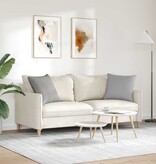 VidaXL Sofa Kussens 2 pcs Grijs 50 x 50 cm Stof