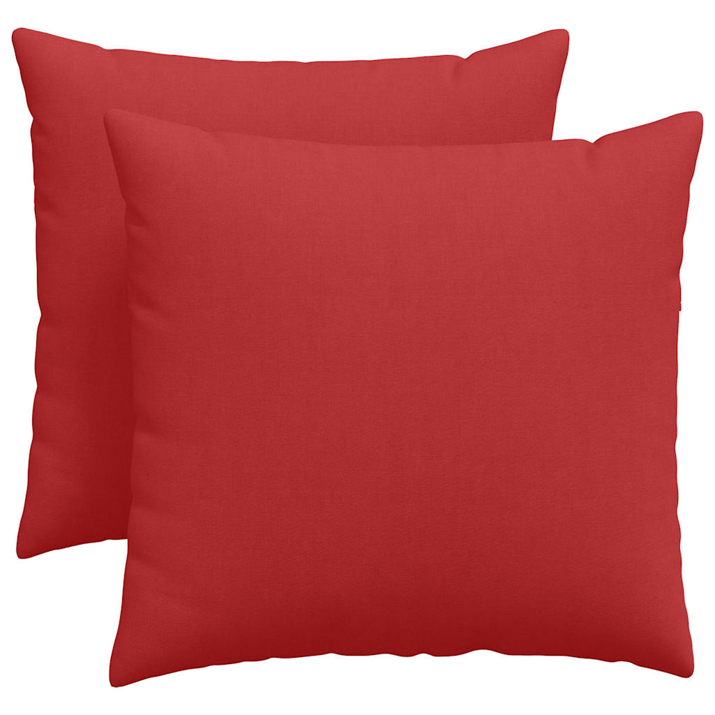 VidaXL Sofa Kussens 2 pcs Rood 50 x 50 cm Stof