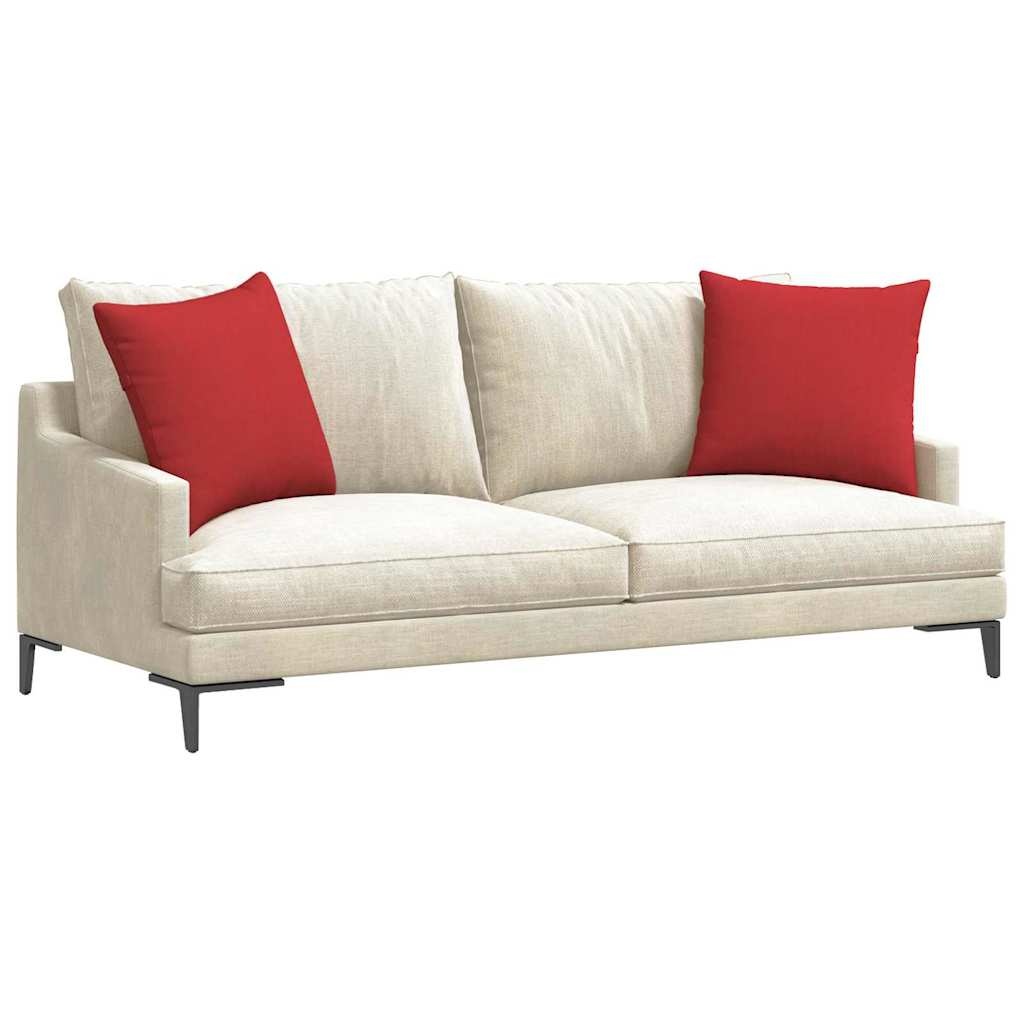 VidaXL Sofa Kussens 2 pcs Rood 50 x 50 cm Stof