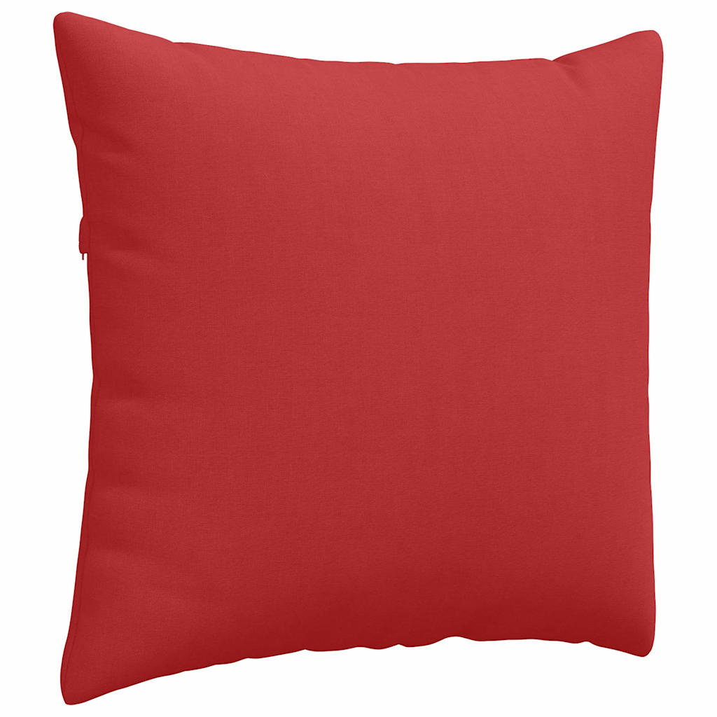 VidaXL Sofa Kussens 2 pcs Rood 50 x 50 cm Stof