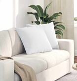 VidaXL Sofa Kussens 2 pcs Wit 50 x 50 cm Stof