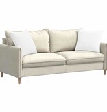 VidaXL Sofa Kussens 2 pcs Wit 50 x 50 cm Stof