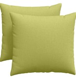 VidaXL Sofa Kussens 2 pcs Lichtgroen 50 x 50 cm Stof