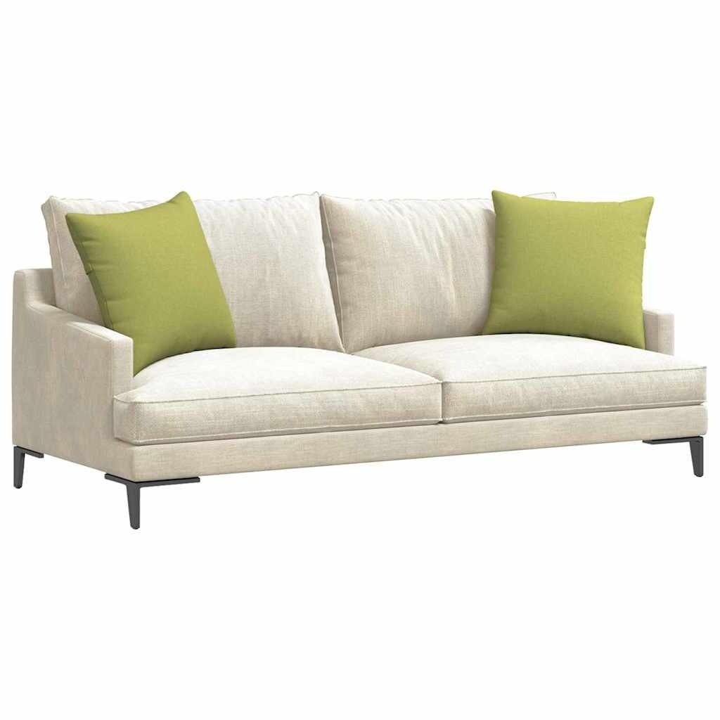 VidaXL Sofa Kussens 2 pcs Lichtgroen 50 x 50 cm Stof