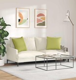 VidaXL Sofa Kussens 2 pcs Lichtgroen 50 x 50 cm Stof