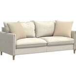 VidaXL Sofa Kussens 2 pcs Crème 50 x 50 cm Stof