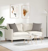 VidaXL Sofa Kussens 2 pcs Taupe 50 x 50 cm Stof