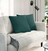 VidaXL Sofa Kussens 2 pcs Donkergroen 50 x 50 cm Stof