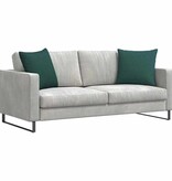 VidaXL Sofa Kussens 2 pcs Donkergroen 50 x 50 cm Stof