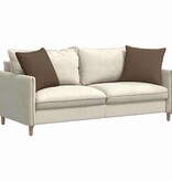 VidaXL Sofa Kussens 2 pcs Bruin 50 x 50 cm Stof