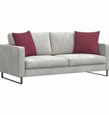 VidaXL Sofa Kussens 2 pcs Wijnrood 50 x 50 cm Stof