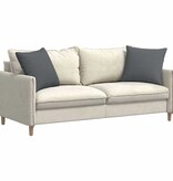 VidaXL Sofa Kussens 2 pcs Donkergrijs 50 x 50 cm Stof