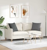 VidaXL Sofa Kussens 2 pcs Donkergrijs 50 x 50 cm Stof