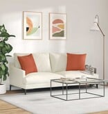VidaXL Sofa Kussens 2 pcs Rood-oranje 45 x 45 cm Katoen Stof