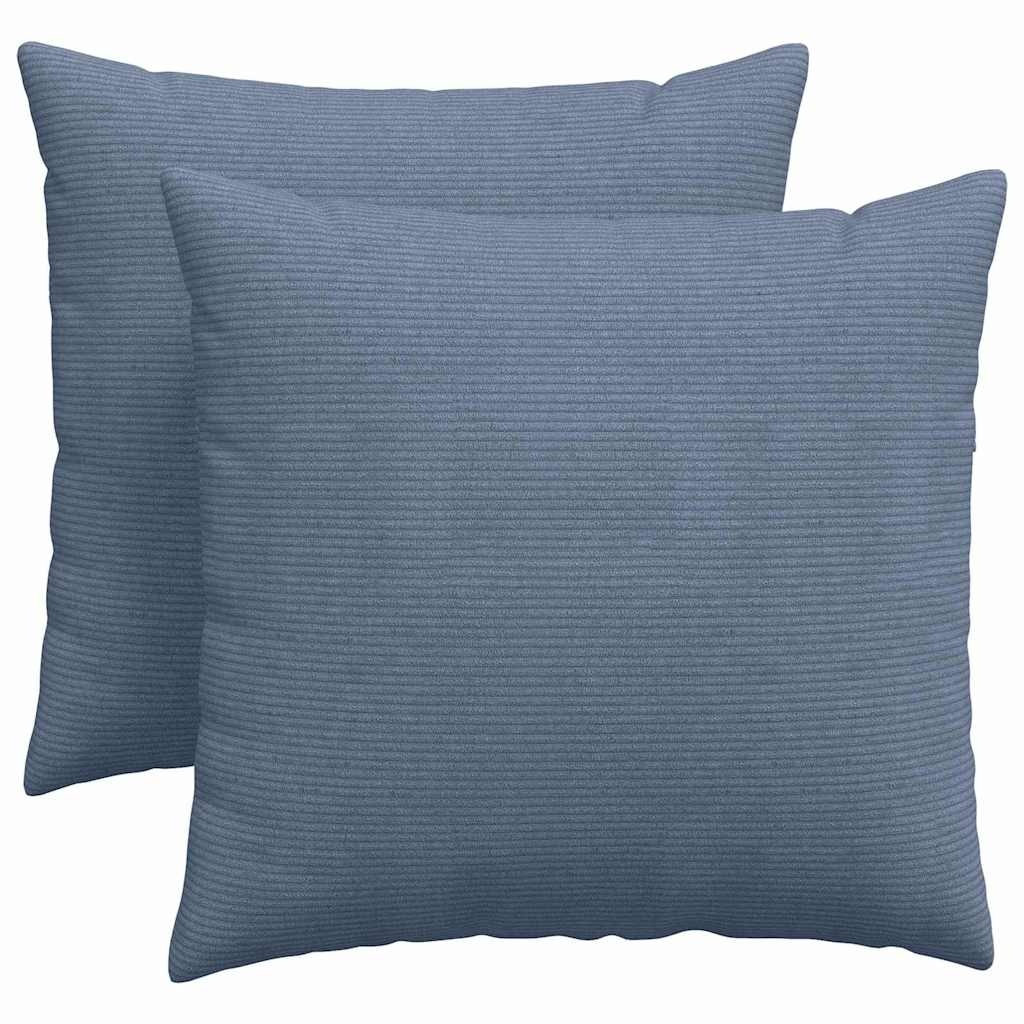 VidaXL Sofa Kussens 2 pcs Blauw 45 x 45 cm Katoen Stof