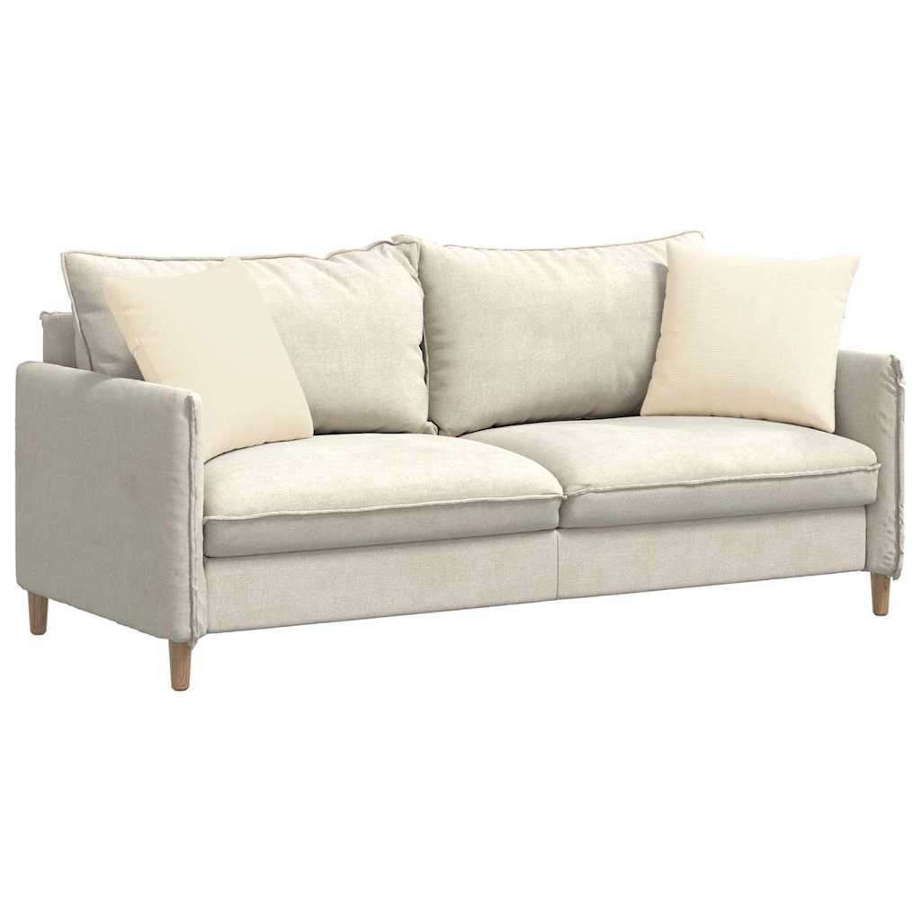 VidaXL Sofa Kussens 2 pcs Crème 45 x 45 cm Katoen Stof