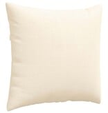 VidaXL Sofa Kussens 2 pcs Crème 45 x 45 cm Katoen Stof