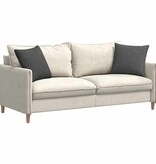 VidaXL Sofa Kussens 2 pcs Donkergrijs 45 x 45 cm Katoen Stof