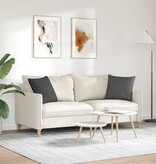 VidaXL Sofa Kussens 2 pcs Donkergrijs 45 x 45 cm Katoen Stof