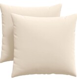 VidaXL Sofa Kussens 2 pcs Beige 45 x 45 cm Stof
