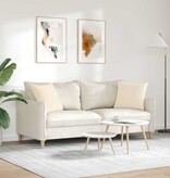 VidaXL Sofa Kussens 2 pcs Beige 45 x 45 cm Stof