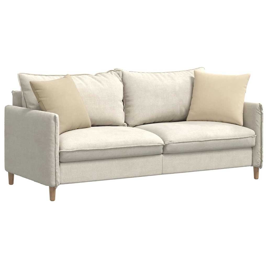 VidaXL Sofa Kussens 2 pcs Crème 45 x 45 cm Stof