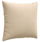 VidaXL Sofa Kussens 2 pcs Crème 45 x 45 cm Stof