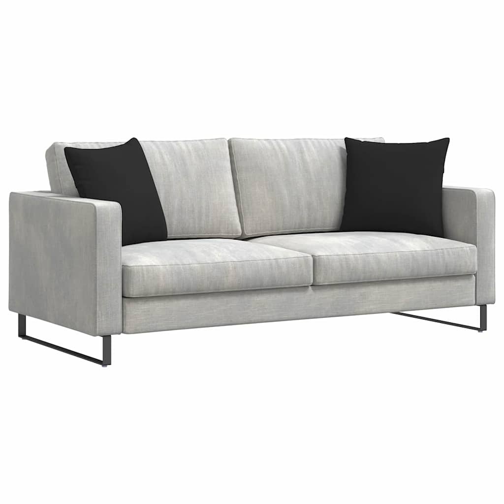 VidaXL Sofa Kussens 2 pcs Zwart 45 x 45 cm Stof
